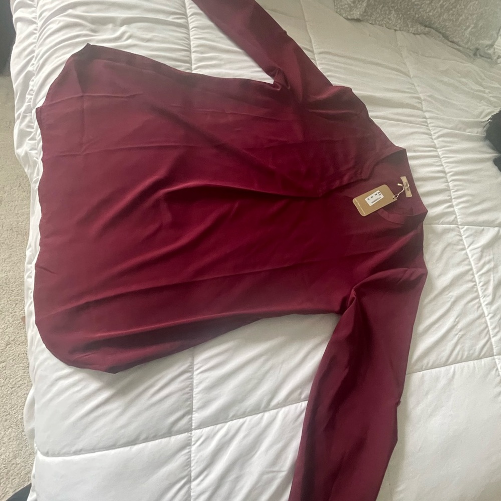 Burgundy Blouse